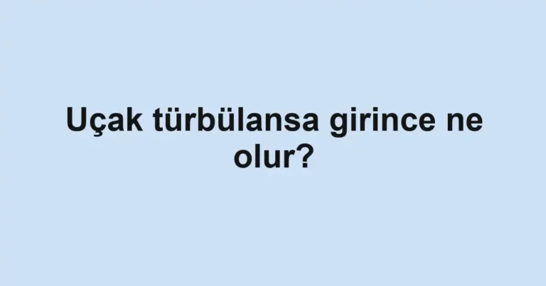 ucak-turbulansa-girince-ne-olur